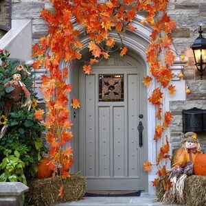 Maple Leaf Garlands for Thanksgiving, Fall, NIP